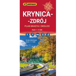 MAPA KRYNICA-ZDR&Oacute;J PLAN MIASTA I OKOLICE 1:17 500 COMPASS