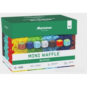 MARIOINEX 908426 MINI WAFLE BLOCKS 406 EL. W TYM 100 ŁĄCZNIK&Oacute;W