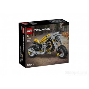 LEGO TECHNIC 42225 Ż&Oacute;ŁTY MOTOCYKL