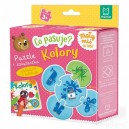 MAŁY MIŚ TO LUBI! CO PASUJE? KOLORY. PUZZLE + KSIĄŻECZKA AKSJOMAT