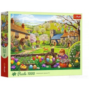 TREFL 10977 PUZZLE 1000 EL. POSZUKIWANIE WIELKANOCNYCH JAJEK