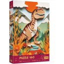 TREFL 40048 PUZZLE Z EFEKTEM 3D 160 EL. DINOZAUR