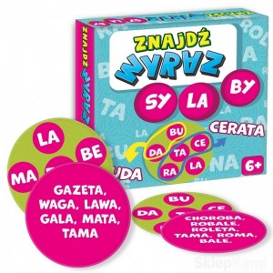 KANGUR GRA ZNAJDŹ WYRAZ SYLABY 6+