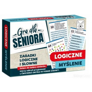 KANGUR GRA DLA SENIORA LOGICZNE MYŚLENIE ZAGADKI LOGICZNE I SŁOWNE