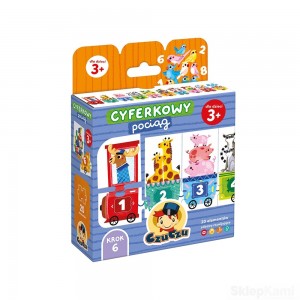 CZUCZU PUZZLE CYFERKOWY POCIĄG 3+