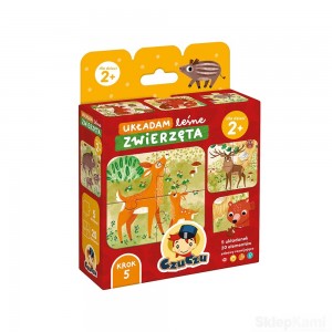 CZUCZU PUZZLE UKŁADAM LEŚNE ZWIERZĘTA 2+