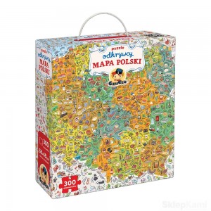 CZUCZU CZU CZU PUZZLE ODKRYWCY MAPA POLSKI 300 EL.