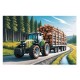 TREFL 16493 PUZZLE 100 CIĄGNIK LEŚNY