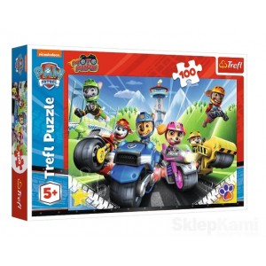 TREFL 16430 PUZZLE 100 PSI PATROL NA MOTORACH