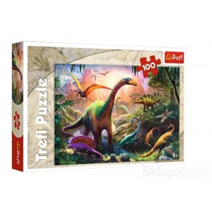TREFL 16277 PUZZLE 100 ŚWIAT DINOZAUR&Oacute;W