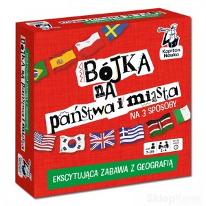 KAPITAN NAUKA B&Oacute;JKA NA PAŃSTWA I MIASTA NA 3 SPOSOBY GRA GEOGRAFICZNA