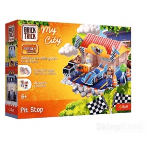 TREFL BRICK TRICK 62699 MY CITY PIT STOP BUDUJ Z CEGŁY CERAMICZNE