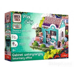 TREFL BRICK TRICK 62697 MY CITY GABINET WETERYNARYJNY CERAMICZNE
