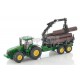 SIKU 1954 Traktor z przyczepa leśną